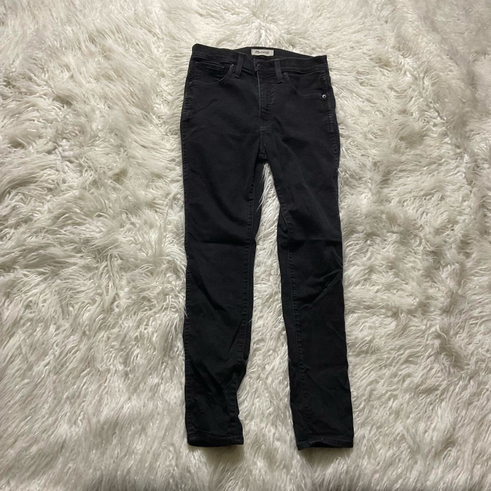 Madewell 10-inch High Waist Skinny‎ Jeans Black Frost